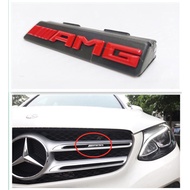 Mercedes benz GLC AMG FRONT GRILL LOGO BADGE EMBLEM (RED)