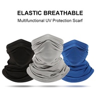 Multifunctional Ice Silk Face Cover Scarf Breathable UV Protection Hiking Neck Gaiter