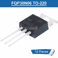 10pcs FQP30N06 FQP30N06L TO-220 30A/60V N-Channel MOSFET Transistor