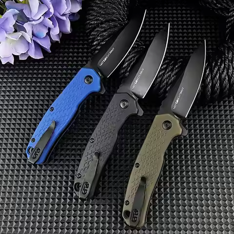 Portable High Hardness Outdoor Camping Pocket Knife 8Cr13Mov Blade Folding Knife Wilderness Explorat