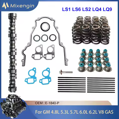 Engine Stage 2 Camshaft Valve Spring Pushrods Kit For Chevrolet GMC Cadillac 4.8 5.3 5.7 6.0 6.2 L V