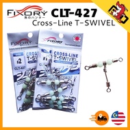 FIXORY CROSS-LINE T-SWIVEL CLT-427, 3 WAY SWIVEL, FISHING SWIVEL