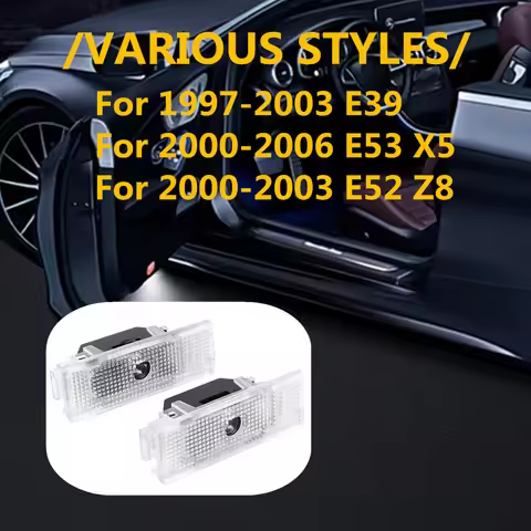 LED Car Door Interior Logo Projector Ghost Shadow Lamp Welcome 3D Courtesy Warning Light Accessories