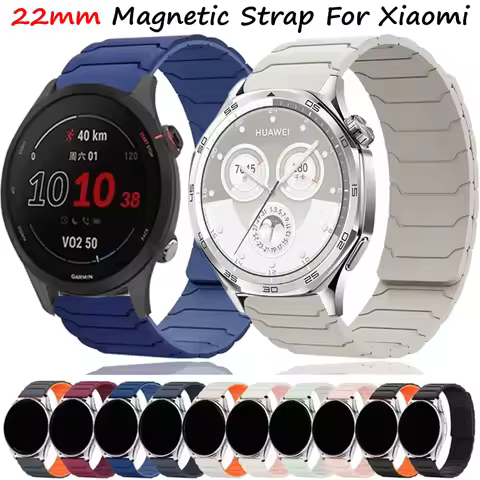 22mm Magnetic Strap For Xiaomi Watch 2 Pro/Mi Color 2/1 Silicone Soft Wristband Xiaomi Mi Watch S1 A