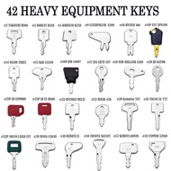 42Ignition Key Combination Set for Equipment Jlg Cat Yanmar Sany Caterpillar Case