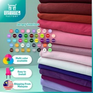 Jersey Interlock Fabric for Decoration / Curtain / Table Cloth  (Bidang 60")-Purple Series Kain Jers