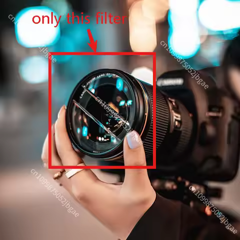 1PC 49/52/55/58/62/67/72/77/82mm Double Half Moon Filter Photography Foreground Blur Effect Filter S