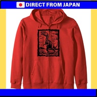 Dinosaur fossil, prehistoric dinosaur zip-up hoodie