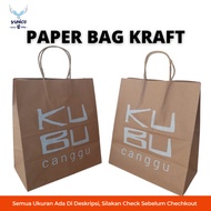 Paper Bag/Paper Bag Plain Kraft Brown Size S/M