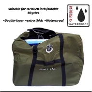 [pre-order 10 days!] (Black/Green) Dahon Foldie Foldable Bicycle Bike Bag for 14-20inch bicycle. ~WA