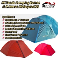 TENDA Hy Borneo Camping Tent 4-5 Person Double Layer Waterproof