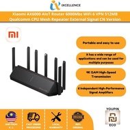 [IX] Xiaomi AX6000 AIoT Router 6000Mbs WiFi 6 VPN 512MB Qualcomm CPU Mesh Repeater External Signal C