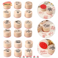 FKILLAONE 6pcs/set Blessing Greeting Words Stationery Art Craft Thank You Happy Birthday Painting Dr