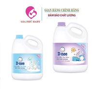Nước xả Dnee can 2800ml chính hãng ( màu hồng / xanh lá / xanh dương / tím / trắng ) chính hãng