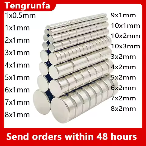 Round Micro Magnets 1x0.5 1x1 2x1 3x1 4x1 5x1 6x1 7x1 8x1 9x1 10x1 mm refrigerator magnet 3*2 4*2 5*