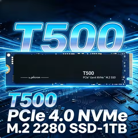 For Crucial T500 PCIe Gen4 NVMe SSD,TLC NAND, 1TB 2TB Up to 7300MB/s, Laptop Desktop (PC) Compatible