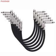 PINYEKOO Guitar Cable, Metal Head Guitar Wire Guitar Effect Pedal Cable, Musical Instruments Patch Cord Guitar Line 15/30cm High Quality Guitar Amplifier Patch Cord Music Lovers