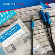 ILLUPRO Audio Splitter Cable Jack 3.5mm Male to Dual Female 2in1 2 in 1 Dual Headphone