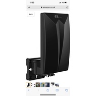 1byone Indoor/Outdoor TV Antenna, Digital TV Aerial for HDTV/DVB-T Receiver, Black