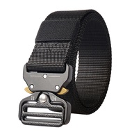 [Canvas Belt] 3.8cm Outdoor Tactical Belt Alloy Buckle Nylon Belt Men Canvas Belt