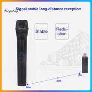 DRO_ Microphone VHF Wireless Plastic Karaoke Wireless Microphone for Singing