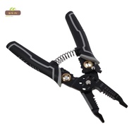 QIUJU Crimping Tool, Black 9-in-1 Wire Stripper, Universal High Carbon Steel Cable Tools Electricians