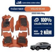 Fiber Leather Car Floor Mats for Volvo EC40 2022-To 5-seat ZKAPET