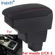 For Mazda CX-3 Armrest Retrofit For mazda 2 skyactiv version cx3 CX-3 Car Armrest Storage box car ac