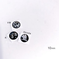 福斯鑰匙標｜水晶貼紙 膠滴款 10mm golf 鑰匙標 t-cross t-roc rline r字 裝飾貼 台灣現貨