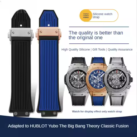 For Yubo HUBLOT Bigbang 441 Fusion Classic High Quality Silicone Durable Waterproof Rubber Convex In
