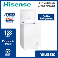 HISENSE R600a Refrigerant 128L Chest Freezer Peti Ais Sejuk Beku Makanan (FC125D4BW / FC128D4BWPS / 