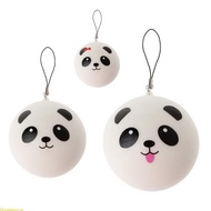 Doublebuy Cute Panda Squishy Steamed Bun Bag Phone Pendant Lanyard Keychain Kid Toy