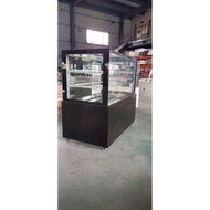 Cake Chiller showcase/Display Chiller,With LED LIGHT and Glass Tier and heater glass
