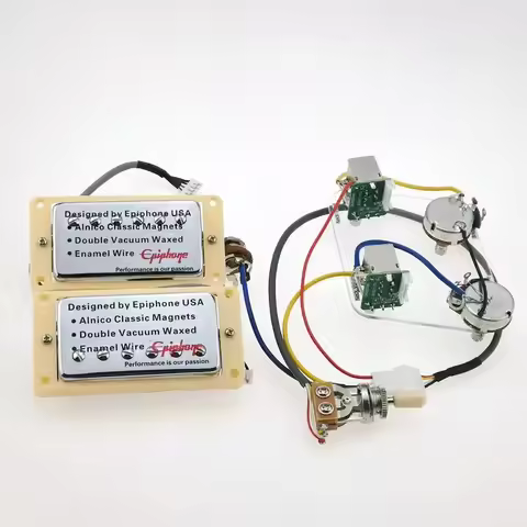 Guitar Pickups LP Standard Humbucker Pickups 4C with 2V2T Push Pull Wiring Harness