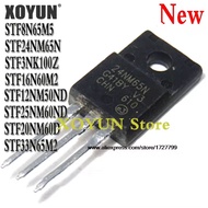 5pcs STF8N65M5 STF24NM65N STF3NK100Z STF16N60M2 STF12NM50ND STF25NM60ND STF20NM60D STF33N65M2 8N65M5