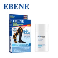 [Travel Set] EBENE x BIO ESSENCE Bio-Ray Compression Socks 1 Pair &amp; Bio-Water Sunscreen SPF 50 PA+++ 40ml