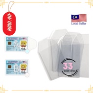 Pvc Transparent IC Holder / Badge Name Card Holder / Clear IC Cover / Sampul Plastik Kad Pengenalan 