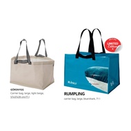 IKEA BLAHAJ Rumpling Carrier Bag / GORSNYGG Shopping Beg / Laundry / Reusable / Recycle / SHARKs / S