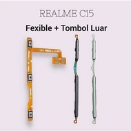 TOMBOL Flexible On Off Volume + External Button Realme C15 (FULLSET)