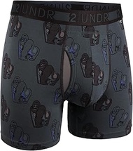 '2UNDR Mens Day Shift 6'' Boxer Brief Underwear'