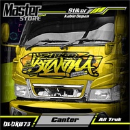 Stiker Decal Kabin Depan SUPER BANANA Full Laminasi Anti Gores Anti Pudar All Truk Canter Ragasa Tep
