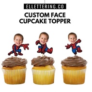 Ellettering | Cupcake Topper Muka Baby | 20pcs Custom Cupcake Topper | Cupcake Birthday