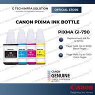 Canon GI-790 BK / GI-790 CMY - Canon Pixma Genuine Ink Cartridge GI-790 BK (135ML) / GI-790 CMY (70M
