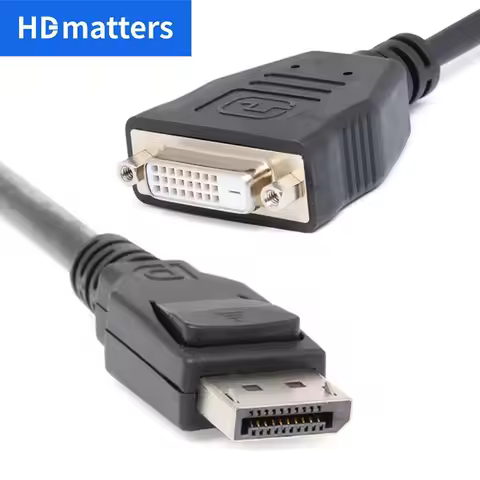 1080P DP to DVI Cable Adapter DisplayPort Display Port to DVI Cable Converter Adapter DP DVI Cable f