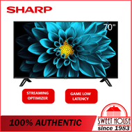 SHARP 70 inch 4K HDR Android Smart LED TV [ 4TC70DK1X ] X4 Master Engine Pro II | Google Play Store 