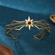 King Movie Crown Round Ees Elf Lord Women Men Zircon Diamond Bridal Equipment