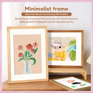 4R 6R 8R A4 A3 Wooden Picture Frame Photo Frame Gambar Wall Decoration Home Decor DIY Frame