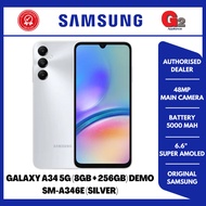 SAMSUNG A34 5G (SILVER COLOR) [DEMO SET] 8GB + 256GB SM-A346E-ORIGINAL SAMSUNG MALAYSIA