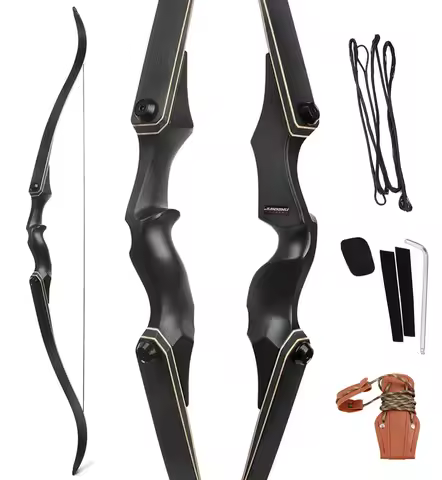 60 Inch Archery Takedown Recurve Bow F171A for Adults/Youth 30-60Lbs American Hunting Bow Magnesium 