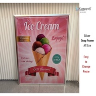 Snap Frame Silver Color A1 frame Photo Frame Wall Frame